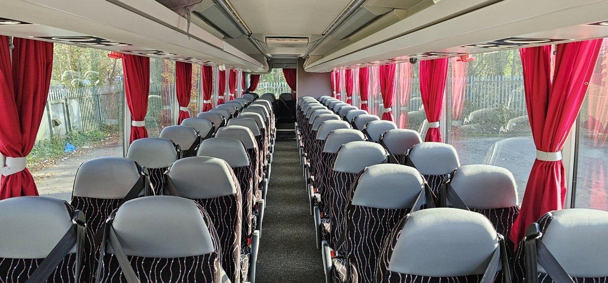 Interior of Keepings Coaches 57-seat executive coach