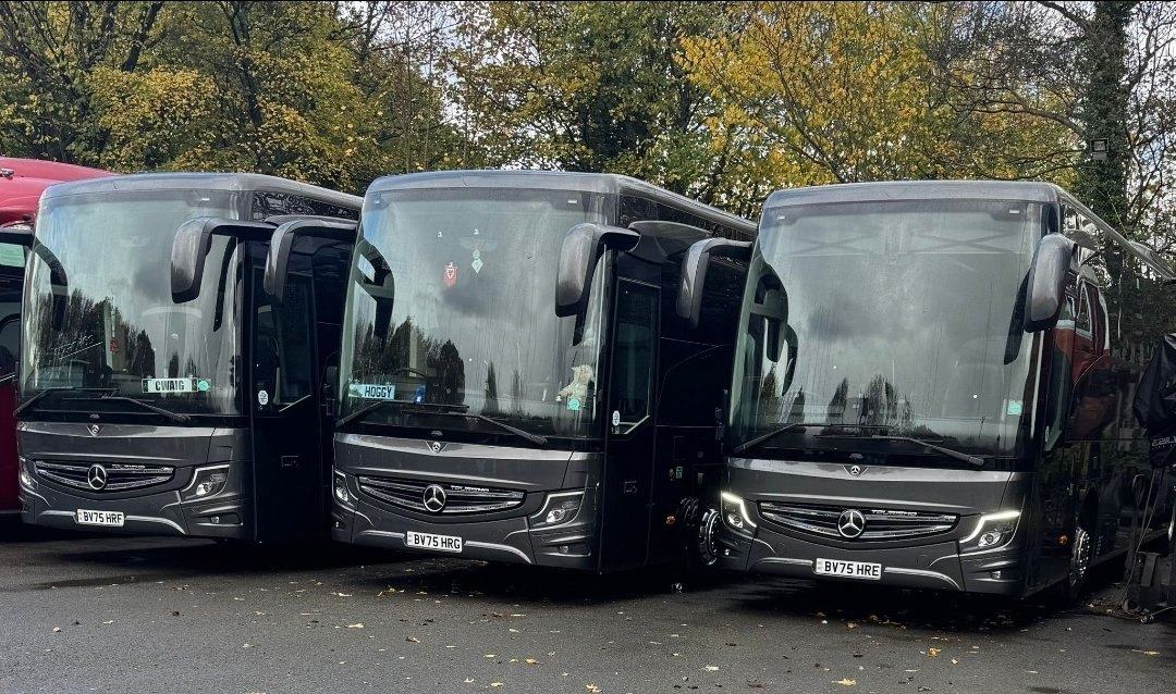 Keepings Coaches executive Mercedes coach lineup